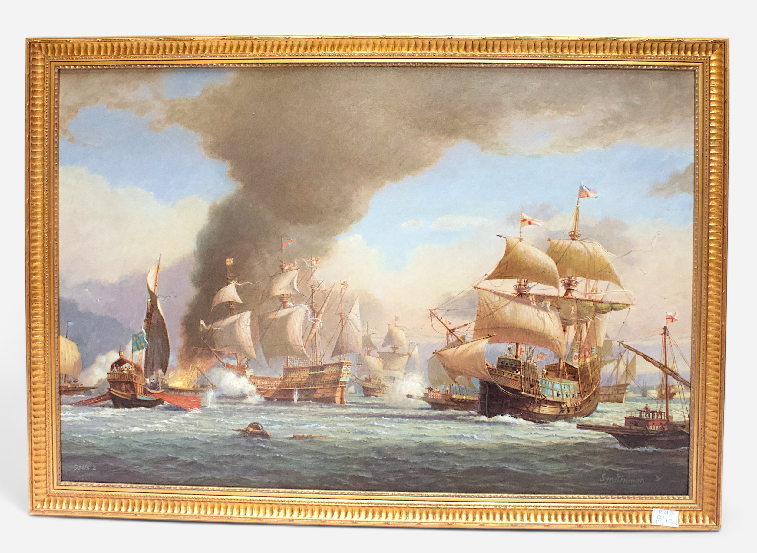 Stanley Francis Smitheman FRSA (late 20th/early 21st century). 'The Battle of The Mary Rose, July - Image 3 of 3