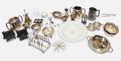 Elders & Fyffes Line, a collection of assorted silver and silver-plated wares and cutlery, including