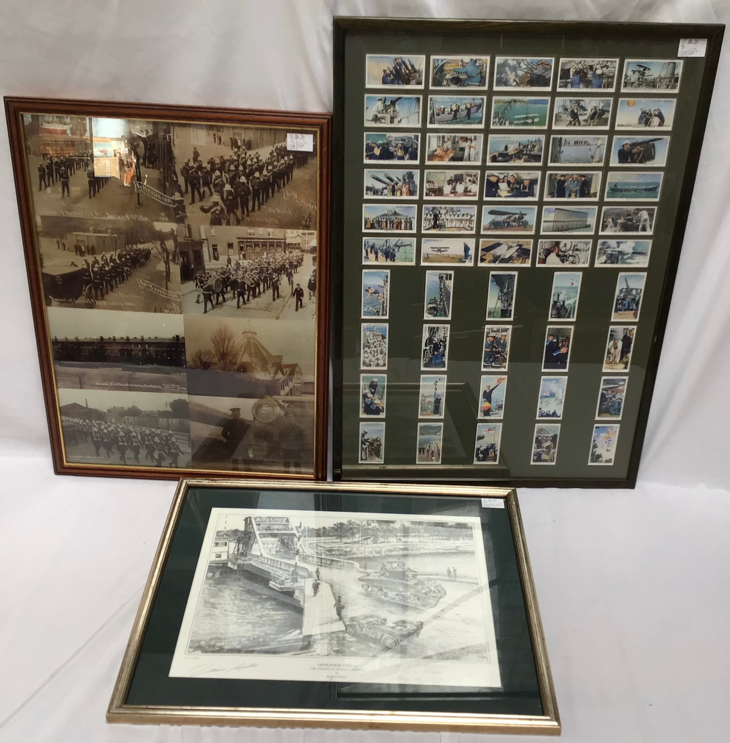 A framed montage of Will’s cigarette cards, ‘Life in the Royal Navy’, together with a framed set - Image 4 of 4