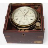 A fifty-six hour marine chronometer by J.W. Ray & Co, 17. So. Castle Street, Liverpool, numbered