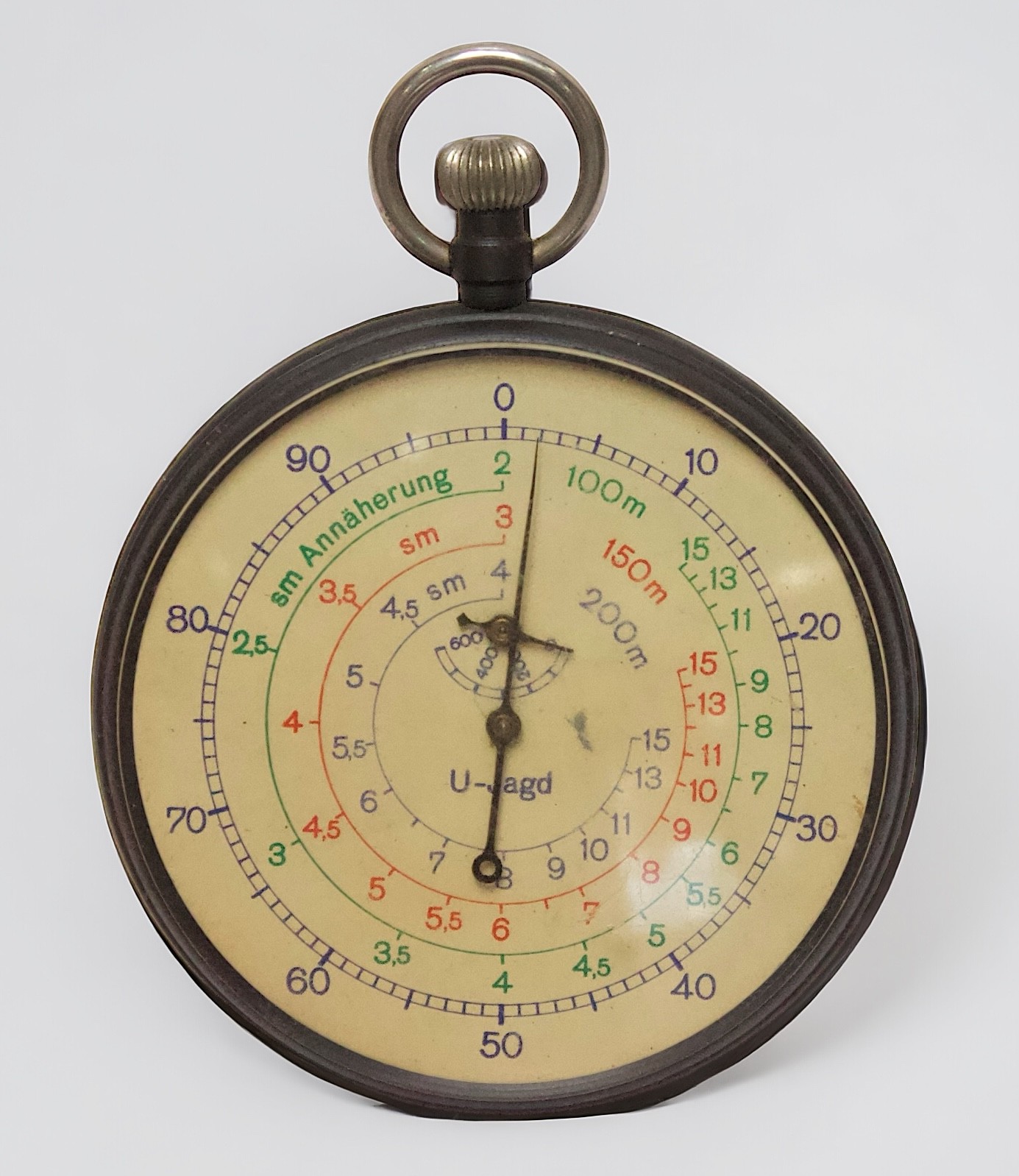 A rare Third Reich stopwatch, the dial marked ‘U[ntersee]-Jagd’ (Undersea-Hunting) believed to