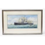 Colin M. Baxter (b.1963), ‘Isambard Kingdom Brunel's SS Great Eastern down channel circa 1860,’