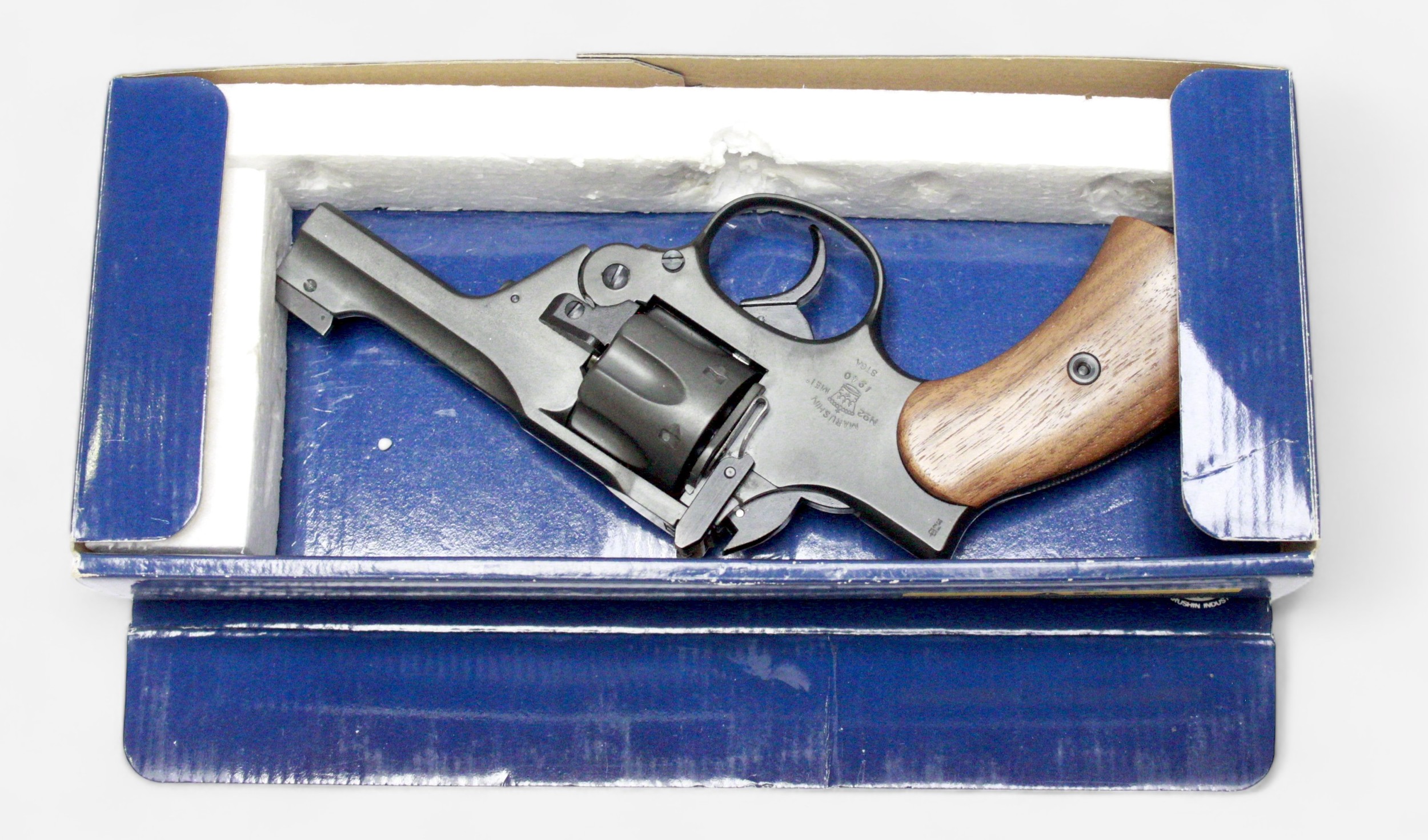 A Marushin Enfield No.2 MK1 Police heavy weight replica model revolver, with makers stamp and - Image 3 of 4