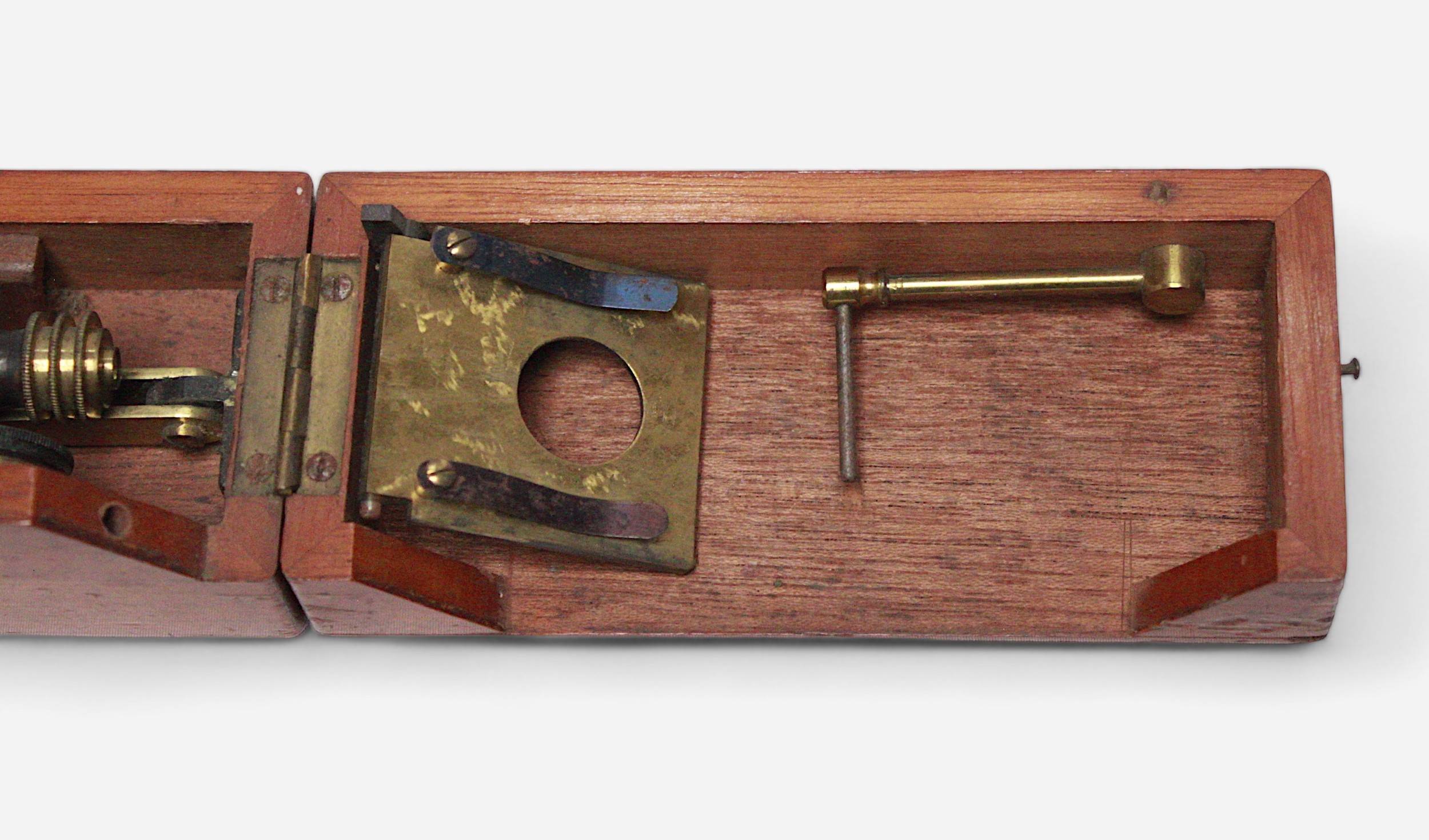 A small monocular travelling microscope by J. H. Steward, Strand, London, with spare lens, housed in - Image 3 of 4