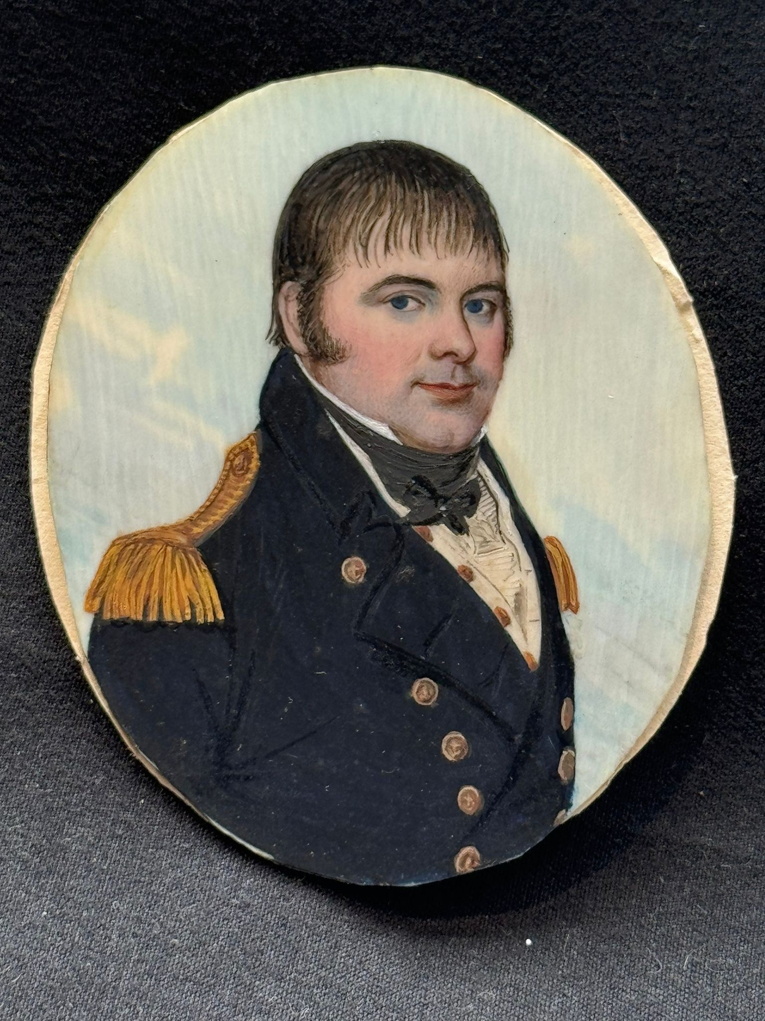 Attributed to Frederick Buck (1771 – c1839/40), An early 19th century oval portrait miniature of a - Image 2 of 5