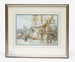 Colin M. Baxter (b.1963), after William Wyllie, ‘HMS Victory The Nelson Touch Circa 1925,’ with