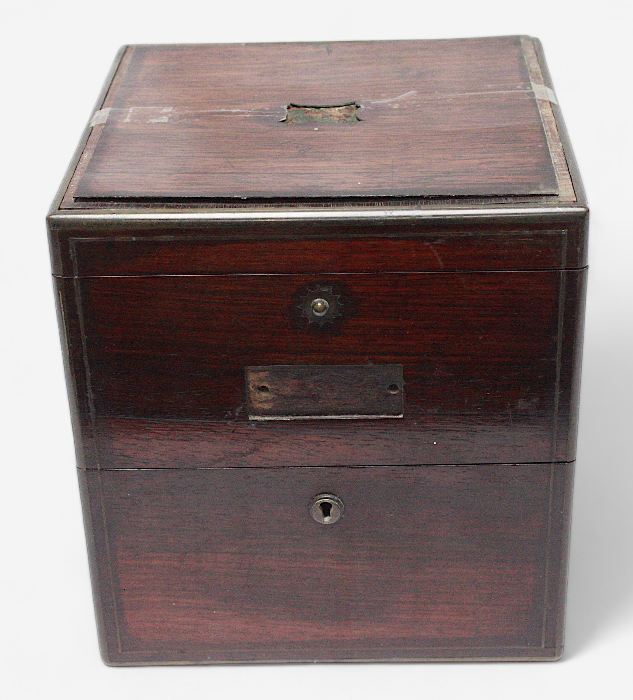 A 19th Century rosewood two-day marine chronometer by Charles Shepherd, London, the four-inch, round - Image 2 of 3