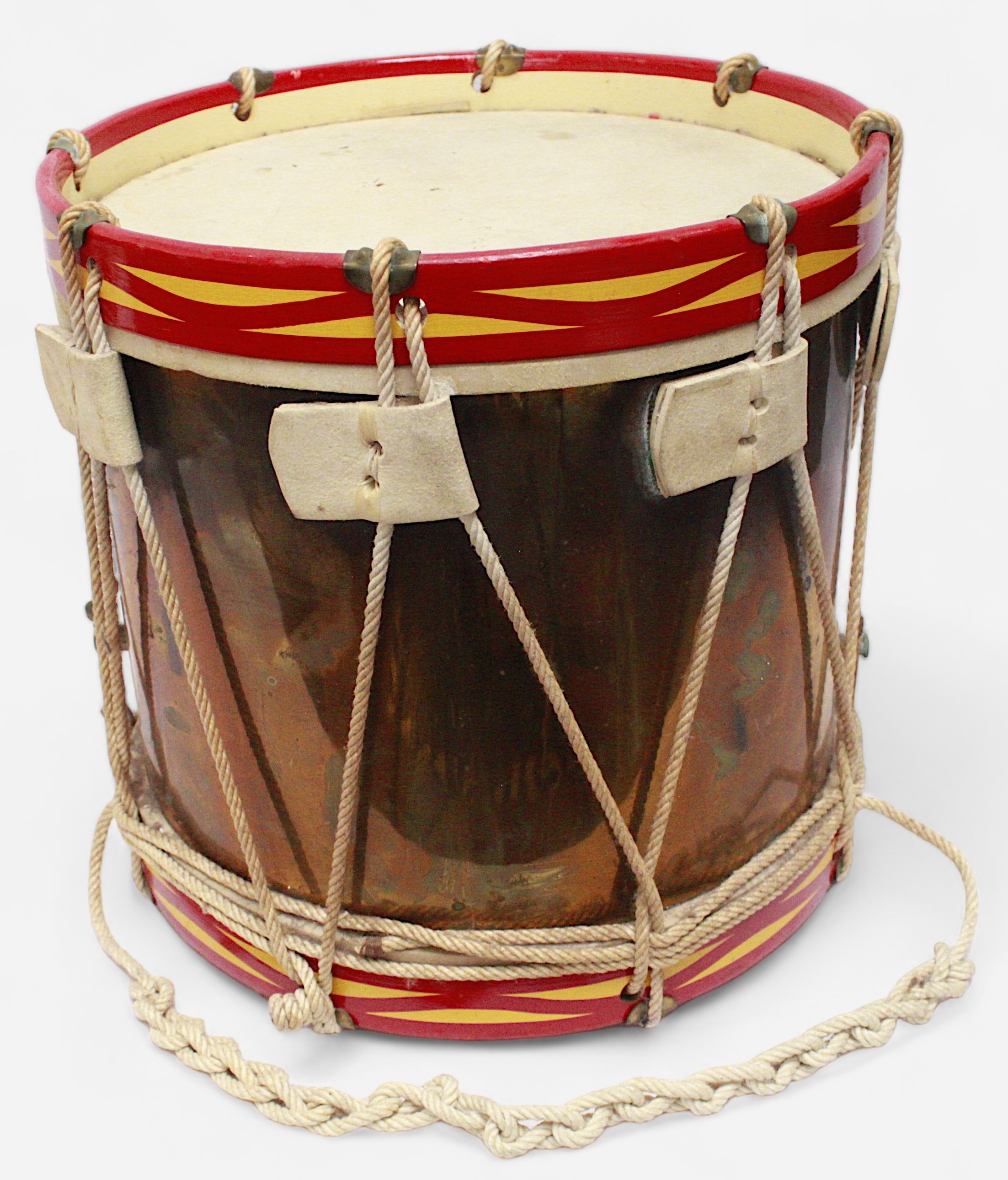 An early 20th century Regimental Side Drum made by H.Potter & Co, decorated to 'Duke of Connaugt's - Image 3 of 3