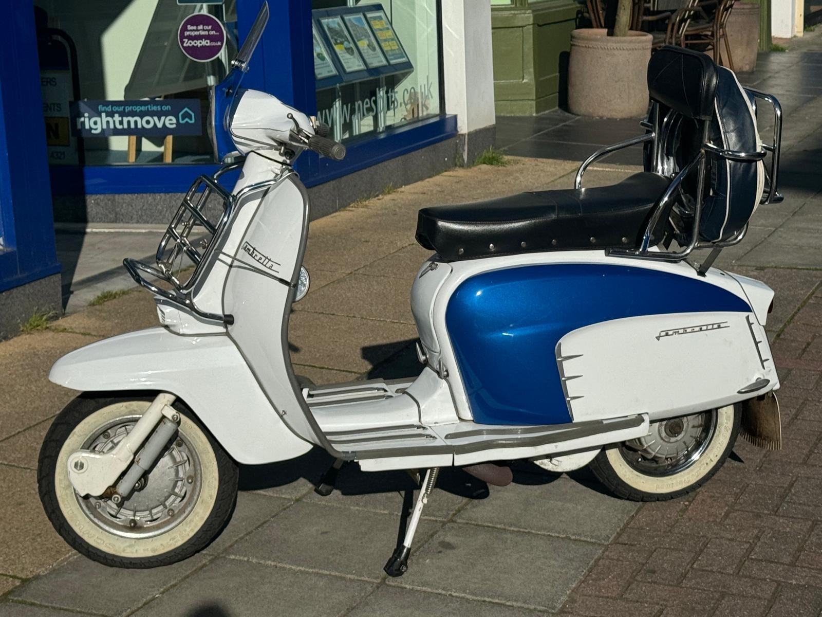 A 1966 Lambretta Li125 Special Series 3 scooter, finished in base candy blue and white, first