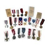 Twenty various WW2 German Third Reich badges Eastern Front Service and awards for loyalty, long