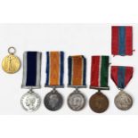 WW1 War medal to Capt A.H. Dickinson, A WW1 War Medal and Mercantile Marine War Medal pair to
