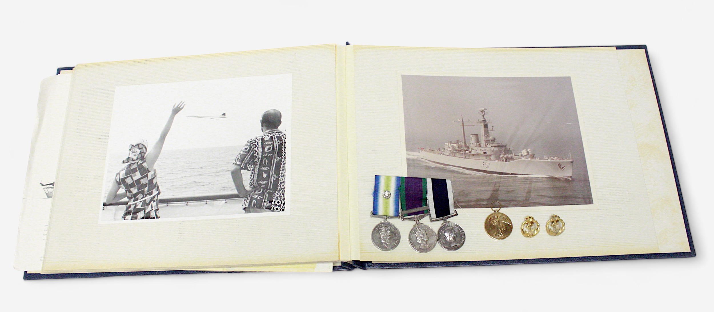 An ERII South Atlantic Medal with Rosette to 'ALS (EW) W.A. PEACOCK D157286B HMS ANDROMEDA, with - Image 3 of 4