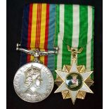 A Vietnam Medal 1968, to 35498 E.R. WIGGINS (Aus'), obv. crowned bust of ERII, reverse with male