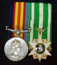 A Vietnam Medal 1968, to 35498 E.R. WIGGINS (Aus'), obv. crowned bust of ERII, reverse with male