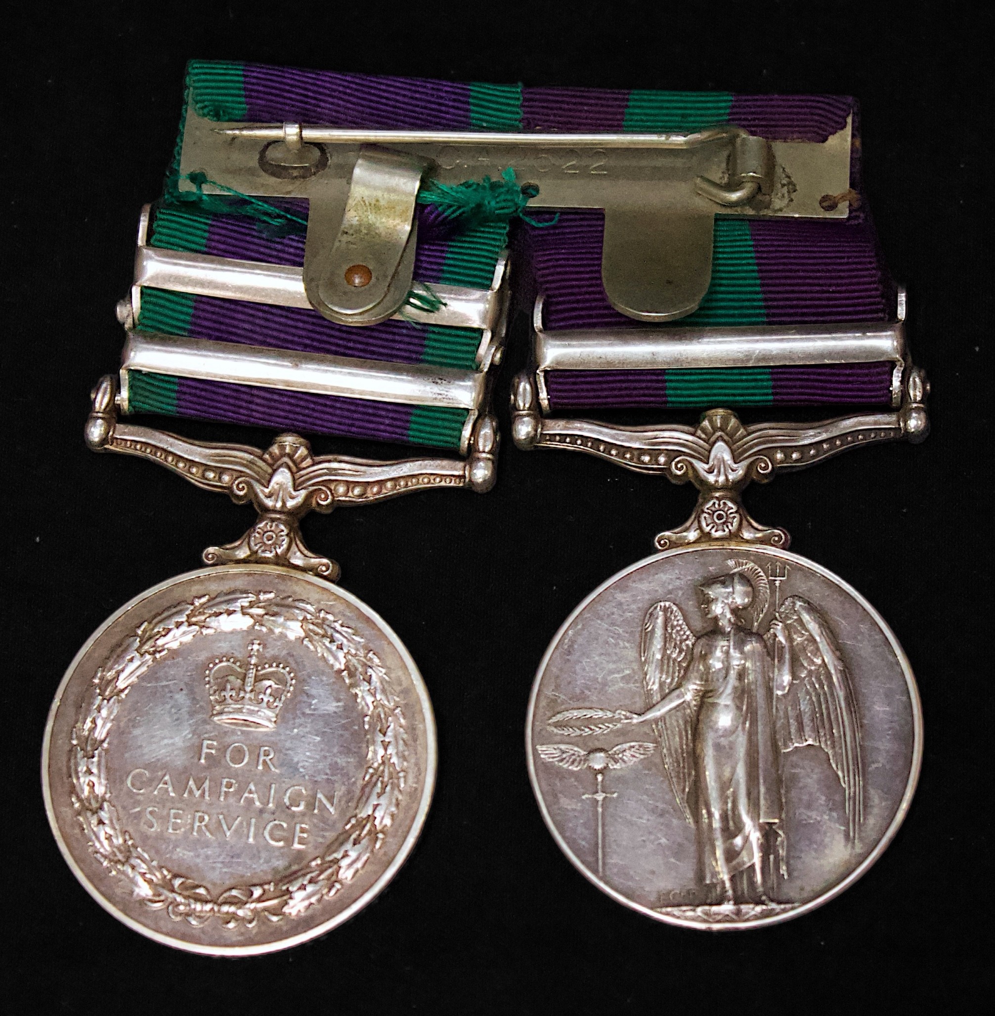 GSM pair, ERII, 2nd King Edward VII's Own Gurkha Rifles (The Sirmoor Rifles) General Service Medal - Image 2 of 3