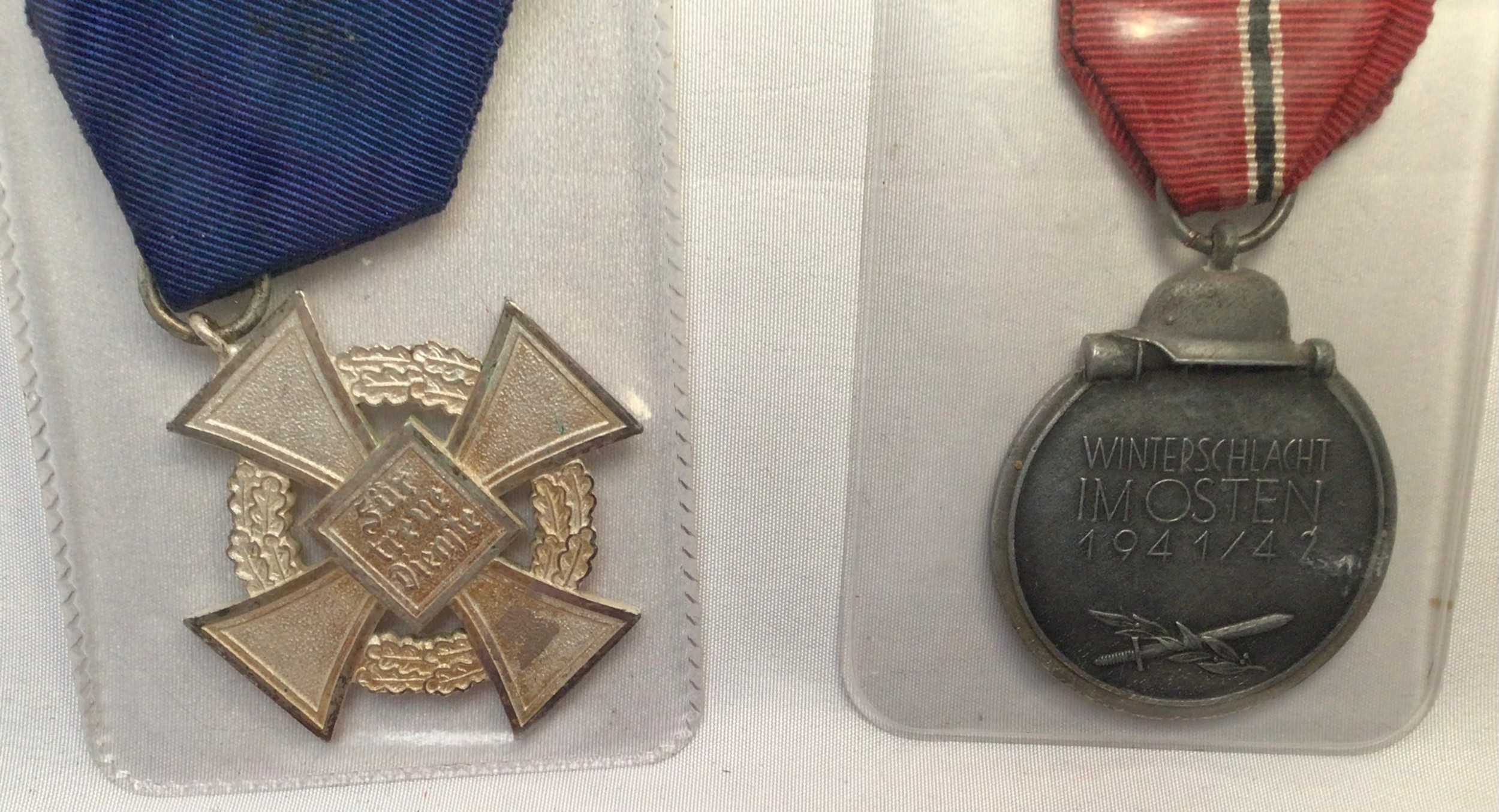 Seven various German WWII Third Reich medals, comprising three German Eastern Front Medals, one - Image 10 of 11