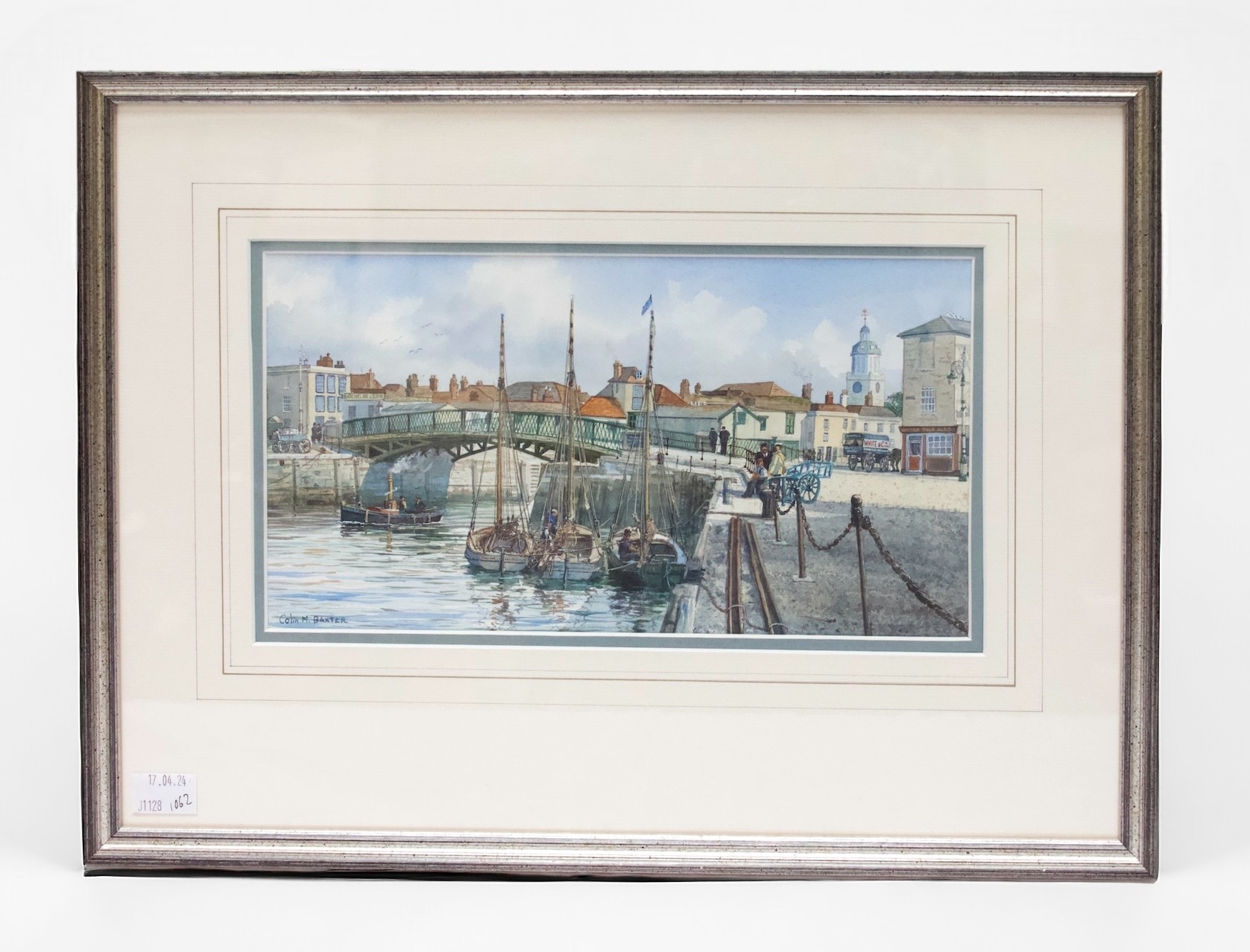 Colin M. Baxter (b.1963), ‘The Bridge Over The Camber, Old Portsmouth, circa 1915,’ signed,