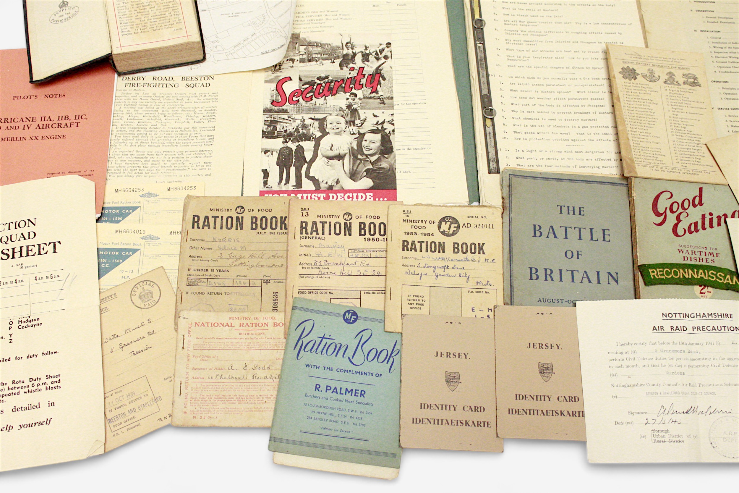 A collection of WWII documentation and ephemera, comprising Regular Army Certificate of Service - Image 2 of 6