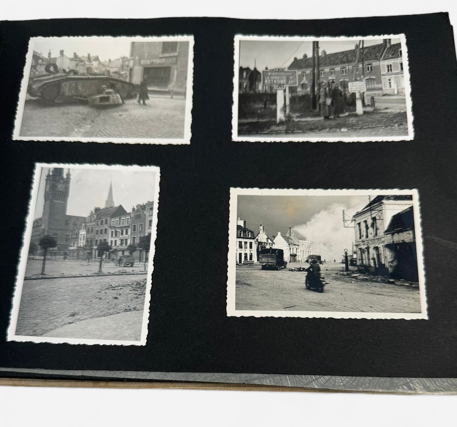 A WWII German Third Reich photogrpah album, the front cover embossed with the Reichsadler and the - Image 4 of 8