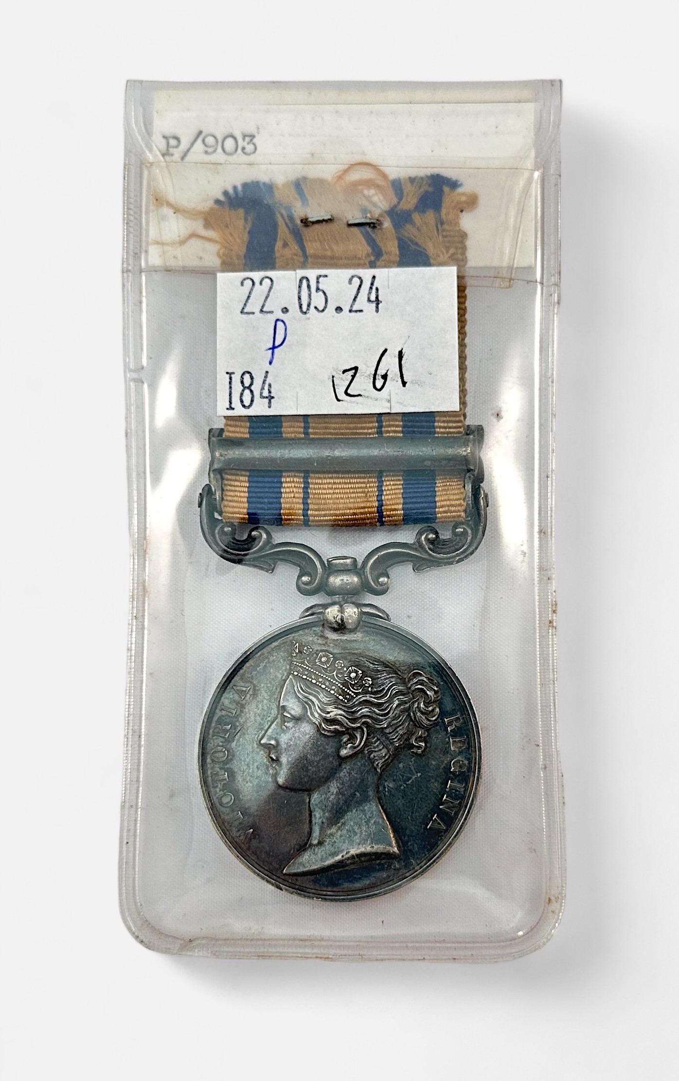 A Queen Victoria South Africa Medal with 1879 Clasp, named to '2402: Cor G. Salmond A.S.C.' (