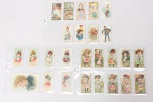 A collection of assorted late 19th Century USA cigarette cards, Dukes Cigarettes, twenty-six type
