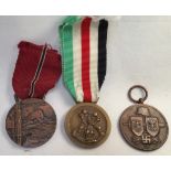 Two WWII German Axis Forces medals, comprising Blue Division Medal, German (Spanish Volunteers),