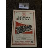 Speedway : Hastings v Liverpool rare issue post wa