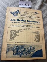 Speedway : Lea Bridge v Hackney Wick programme 08/