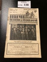 Speedway : Belle Vue v Harringay programme 20/04/1