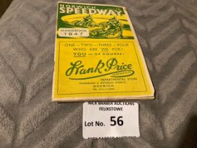 Speedway : Norwich Stars speedway handbook 1947-56