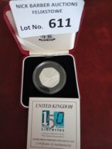 Coins/Banknotes : 50p Pied fort Silver proof Publi