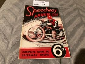 Speedway : Racing Annual - small size 1934 - great