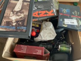 Collectables : Box of mixed items inc fishing, cam