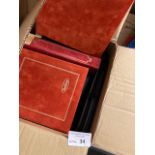 Stamps : 2 large boxes of silk FDCs mostly Benham in