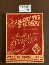 Speedway : Hackney Wick v Sheffield programme 08/1