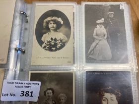 Postcards : Royalty super album of cards through t