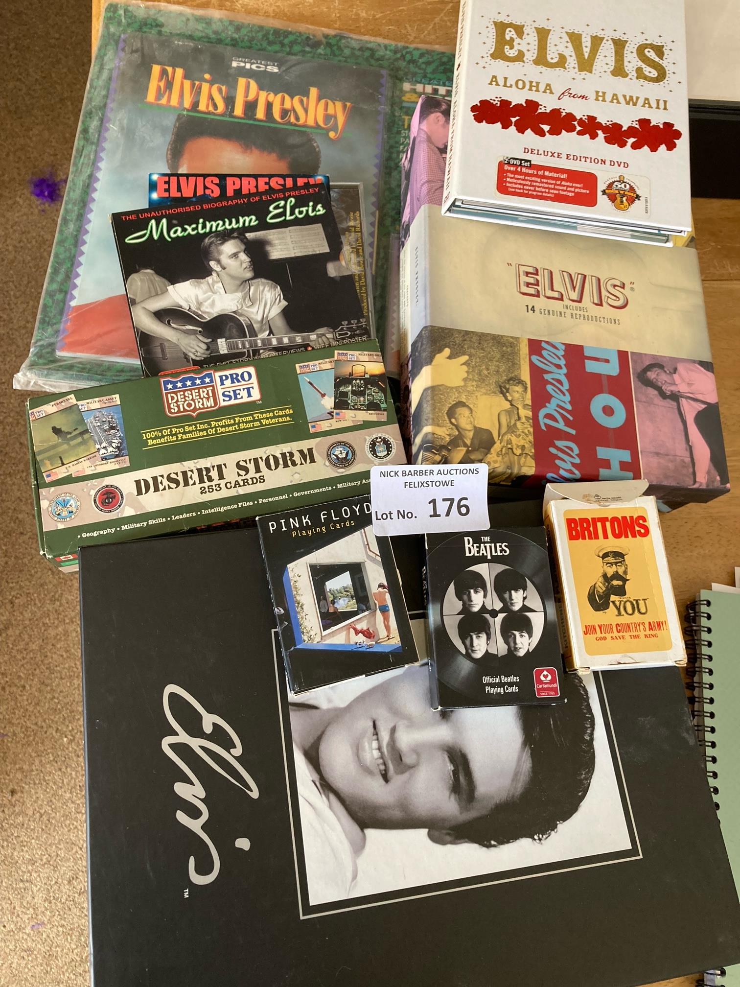 Records : ELVIS PRESLEY various ephemera cards et