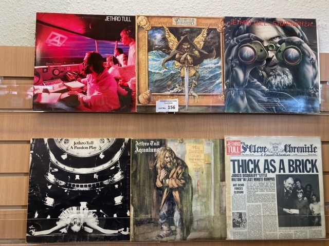 Records : JETHRO TULL (6) vinyl LPs, including Aqu