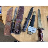 Militaria : Daggers (3) inc German, American & one