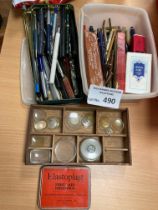 Collectables : Fountain pens in 2 tubs - nice inte