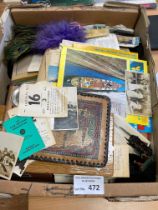 Collectables : Huge box of various ephemera, books