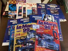 Motor Racing : Le Mans 24 hour race programmes 198