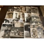 Football : Autographed original press photographs