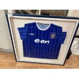 Football : Ipswich Town FC framed shirt Jim Magilt