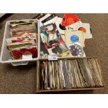 Records : 2 crates of mixed 45s 1950/70s - approx