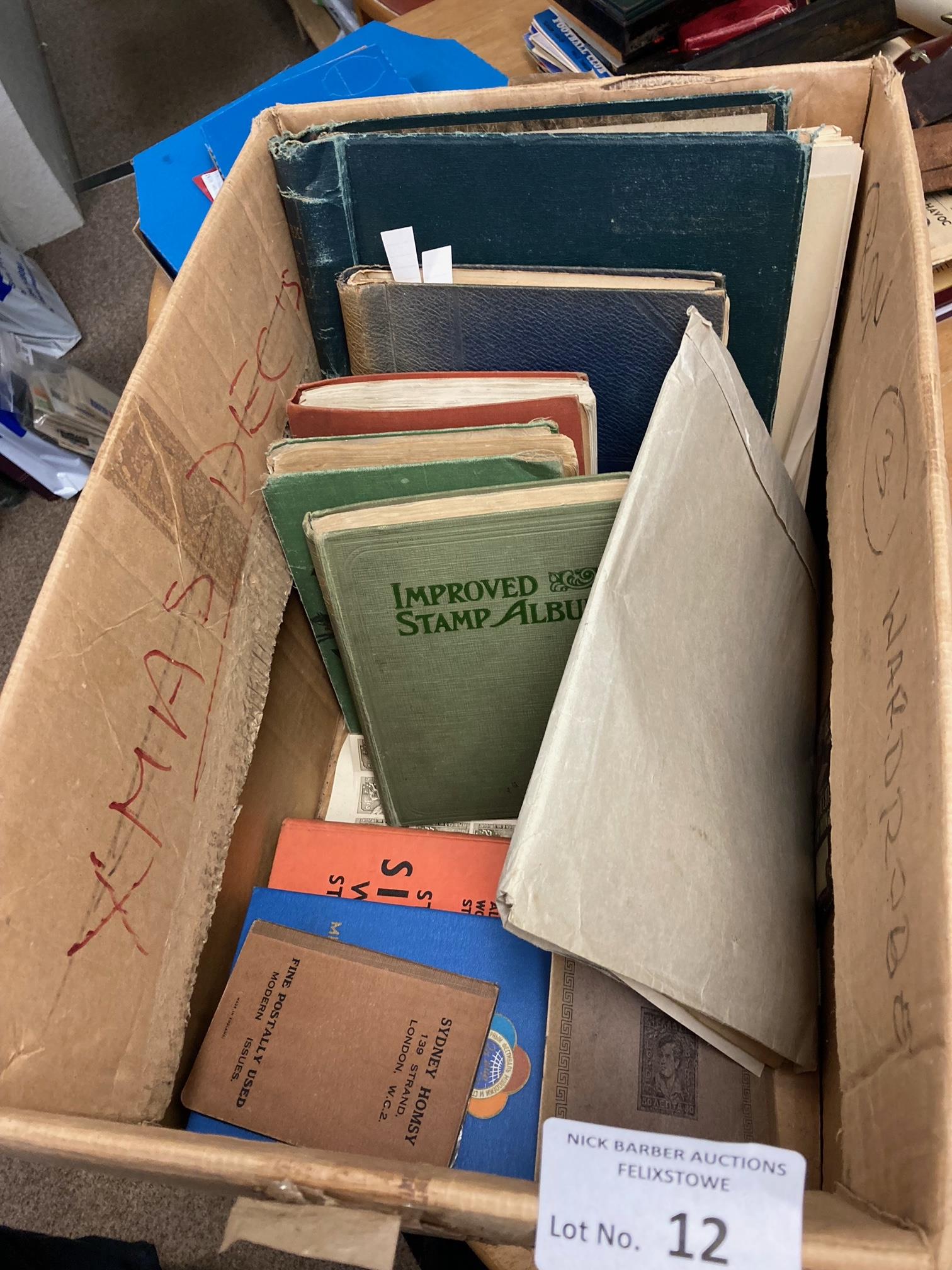 Stamps : Very large box of old albums & other bits