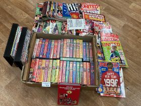Football : Large boxes of Manchester Utd - VHS vid