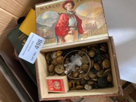 Collectables : Military buttons & other items in v