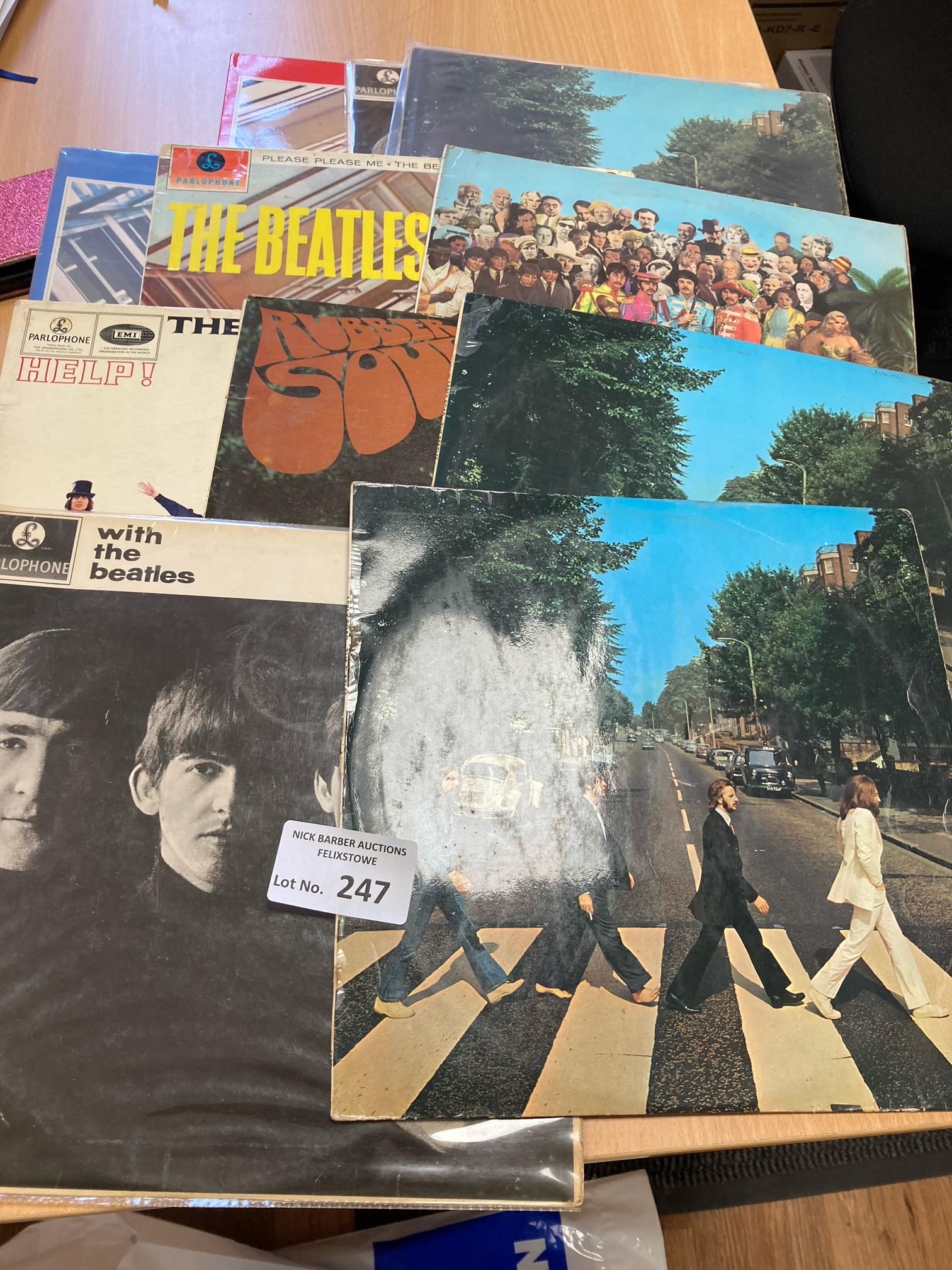 Records : Beatles - early issue albums x 11 in var