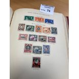 Stamps : New Age Red album KGV1 A-Z nice collectio